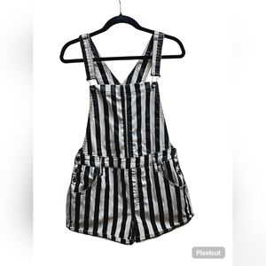 Striped overalls